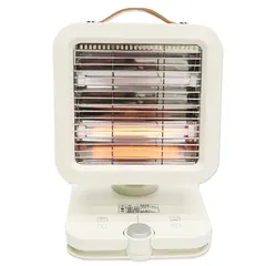 東京Deco 足踏みスイッチ 電気ストーブ 自動首振り ヒーター アイボリー 小型 足元 転倒OFFスイッチ 出力切替2段階 簡単操作 省エネ 脱衣脱衣所 軽量 ヒーター ストーブ コンパクト暖房器具 おしゃれ 即暖 i001 0