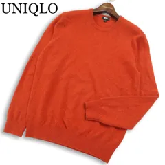 UNIQLO ユニクロ 高級 カシミヤ100%★ 秋冬 クルーネック ニット セーター Sz.L　メンズ