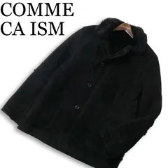 COMME CA ISM コムサイズム 秋冬 裏ボア★ フェイク ムートン ジャケット ショート コート Sz.M　メンズ 黒