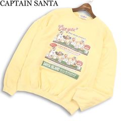 CAPTAIN SANTA キャプテンサンタ 通年 間違い探し プリント★ スウェット トレーナー Sz.L メンズ 日本製