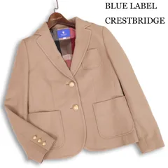 BLUE LABEL CRESTBRIDGE ブルーレーベル クレストブリッジ 秋冬 金ボタン♪ ウール ブレザー ジャケット Sz.38　レディース