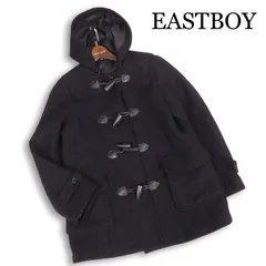 EASTBOY イーストボーイ 秋冬 ウール&アンゴラ♪ スクール ダッフル コート Sz.11　レディース グレー 女子 学生 通学