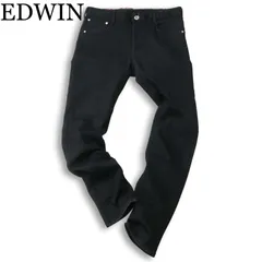 EDWIN エドウィン ER22 ジャージーズ★ ストレッチ スキニー デニム パンツ ジーンズ Sz.L メンズ 黒 日本製
