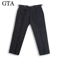 GTA ジーティーアー 【HERRICK エリック】 秋冬 コンフォート ウール ストライプ スラックス パンツ Sz.52　メンズ 大きいのサムネイル