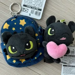 Dragon Diffusion ドラゴンディフュージョン How to Train Your Dragon トゥースレス リュックサック ポーチ バッグ ポーチ コインケース ぬいぐるみ キーリング ぬい ハート