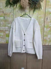 バッグ ボーダー カーディガン