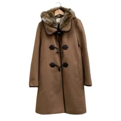 B&Y ユナイテッドアローズ BEAUTY&YOUTH ビューティー&ユース ダッフルコート ライナー付き ファーフード  トグル ブラウン Mサイズ  