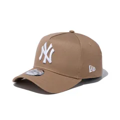 ニューエラ NEW ERA キャップ 帽子 9FORTY A-Frame ニューヨーク・ヤンキース カーキ×ホワイト カジュアル ファッション 14525035 アジャスタブル サイズ調整