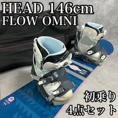 【フォローで割引クーポン配布中】レディース スノーボード初乗り4点セット　HEAD　スパイスガール　146cm　FLOW OMNI　バインディング　 ブーツ　2WAYバッグ　ウィンタースポーツ　初心者　25S3190TR0005
