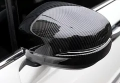 【送料無料】15-18年オデッセイ専用 カーボン調ミラーカバー 2点セット ABS製バックミラーガードZX07