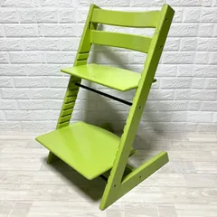 STOKKE ストッケ トリップトラップ ライムグリーン 箱付き　説明書付き STOKKE ストッケ 2セット トリップ トラップ グリーン 説明書レンチ