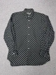 COMME des GARCONS コム・デ・ギャルソン シャツ ブラック ドット 長袖