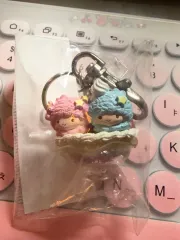 レア) リトルツインスターズ キキ＆ララ パフェ キーホルダー ハローキティ ストラップ