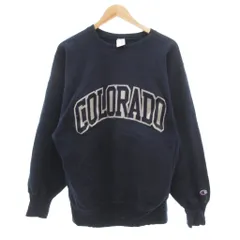 チャンピオン CHAMPION 90s ヴィンテージ REVERSE WEAVE COLORADO スウェット トレーナー リバースウィーブ ロゴ刺繍 XL 紺 ネイビー /JS ■GY01 ☆AA★