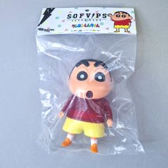 クレヨンしんちゃん ソフビ人形 新品未開封】SOFVIPS クレヨンしんちゃん 野原しんのすけ クリアレッド