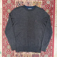 トミーヒルフィガー ウォッシャブル ラムウール ニット 100