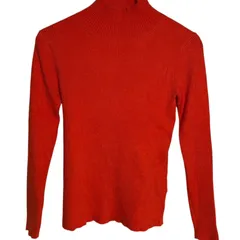B076 PAGE BOY ページボーイ ニット セーター ボトルネック オレンジ シンプル レディース F