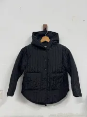 (122)ザラ キッズ キルティング フードジャケット