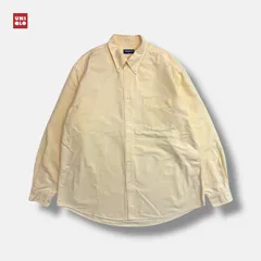 OLD UNIQLO カジュアルボタンダウンシャツ イエロー XL