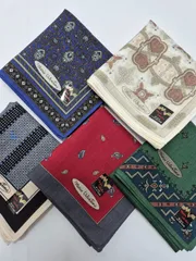 【新品】MARIO VALENTINO メンズハンカチ 5枚セット お買い得品