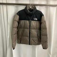90's THE NORTH FACE ザノースフェイス 700 センター ロゴ レトロ Nuptse(ヌプシ) ダウン M