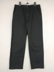 GU メンズ ブラック コットン パンツ (S)