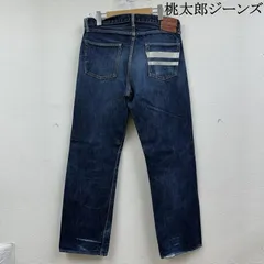 モモタロウジーンズ 出陣 レーベル ボタンフライ 桃耳 セルビッジ デニム パンツ メンズ 33インチ ISItems【USED】【古着】【中古】50150017
