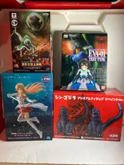エヴァンゲリオン／ゴジラ／SAO 他 未組み立て フィギュア 4点 まとめ売り