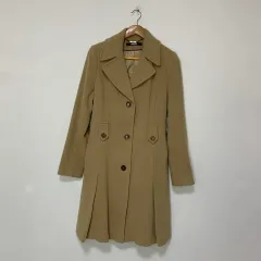 DKNY カシミア ウール コート ベージュ ヴィンテージ レディース ロングコート