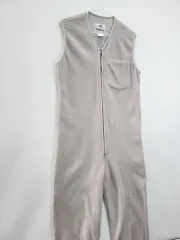 ヴィンテージ Y2K フリース オールインワン ライト グレー M