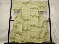 平和屋着物■上質な小紋　遠山文　暈し染め　正絹　逸品　AABE4538st