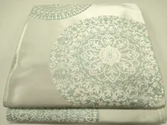 平和屋着物◎六通柄袋帯　唐織　宝相華　銀糸　正絹　逸品　DABA6423op