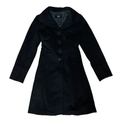 ZK38 VICKY COUTURE ビッキー ロングコート ブラック アンゴラ混 ベルト付き レディース 2サイズ