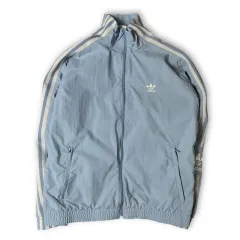 アディダス スカイブルー ぬいぐるみ わたあめ トラックジャージ ウィンドブレーカー ジャケット XS