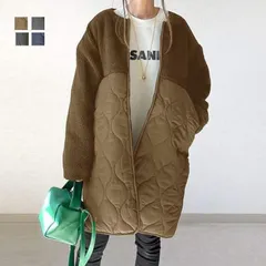 キルティングコート 中綿 レディース コート 中綿コート 冬 キルティング 無地 ジャケット 防寒コート カーディガン アウター 秋 ブラック