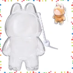 【特価商品】LOVE 用保護ケース FOR Mini PIN Labubuシリーズ専用保護ディスプレイケースMini MONSTER Labubu THE モンスター人形用プラスチック製保護ケース、360°視認・防塵・高耐久labubu for 4.0用ケース