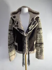 ヴィンテージ エスニック ムートン スタイル ジャケット ハイブリッド