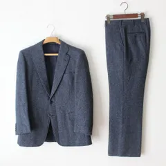 31【極美品】バーバリーズ セットアップスーツ A5 メンズ M ヘリンボーン柄 毛100% Burberrys' 秋冬 ★使用感少ない極美品★