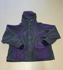 2 GRAILZ コントラスト COLOR ステッチ グレー PURPLE マウンテンパーカー ウィンドブレーカー 出品