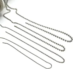 ボールチェーン シルバー【bs01】1m切り売り カット売り 1.5mm玉 銀 鎖 くさり ブレスレット ネックレス ピアス イヤリング キーホルダー キーリング ハンドメイドアクセサリーパーツ