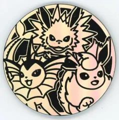 【中古】サプライ [単品] サンダース＆シャワーズ＆ブースター(集合/ホイル) ビッグポケモンコイン 「ポケモンカードゲーム Jolteon・Vaporeon・Flareon VMAX Premium Collections -サンダース＆シャワーズ＆ブースタ