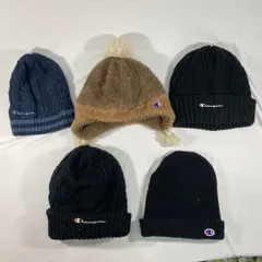 Champion チャンピオン ニット帽 ビーニー 5点セット お買い得 まとめ売り ロゴ入り メンズ レディース ユニセックス 防寒 秋冬 カジュアル 送料無料 匿名配送