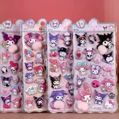 【４枚セット】マイメロ お尻3Dシールハ チワレ うさぎ ぷくぷくシールステッカーデコ装 飾用スマホケース飾り ねこご美おしりぷにぷにシール ごほうびシール立体シールDIY可愛い 手帳貼り付け水筒 ペンステッカーアルバム