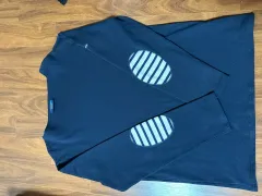 SAINT JAMES(セントジェームス) ネイビー Lエル elbow パッチ 長袖Tシャツ