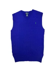 606 POLO RALPH LAUREN ケーブル編みベスト (XL)
