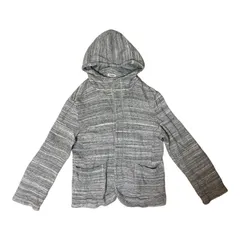 ZK38 Plantation プランテーション フード付きカーディガン パーカー 羽織 グレー スナップボタン レディース Mサイズ