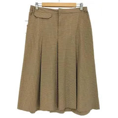 ザラ ZARA CHECK BOX PLEAT MIDI SKIRT チェック柄 ボックス プリーツ ミディ丈 スカート レディース import：L 