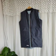 リバーシブル ロング ダウン ベスト