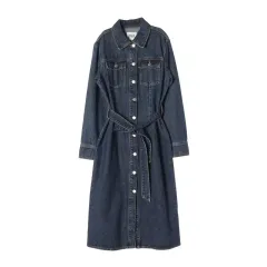 ZARA ザラ デニム ロング丈ワンピース/レディース Mサイズ/TTKYQW2009