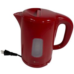 ニトリ N-simplé 電気ケトル DN362 #TRF825-3  レッド 1000W 2023年製 PSE取得 通電・沸騰OK 自動OFF確認 シンプルデザイン コード付き台座付 キッチン 家電 中古 清掃済 すぐ使える